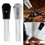 Maxbell Coffee Stirrer Tool Anti Slip Aluminium Alloy Professional Detachable Pins Argent