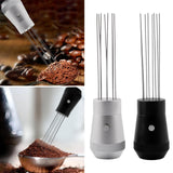 Maxbell Coffee Stirrer Tool Anti Slip Aluminium Alloy Professional Detachable Pins Argent