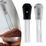 Maxbell Coffee Stirrer Tool Anti Slip Aluminium Alloy Professional Detachable Pins Argent