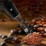 Maxbell Coffee Stirrer Tool Anti Slip Aluminium Alloy Professional Detachable Pins Black