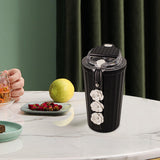 Maxbell Stainless Steel Insulated Travel Mug with Tea Infuser Reusable for Travel Black