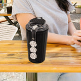 Maxbell Stainless Steel Insulated Travel Mug with Tea Infuser Reusable for Travel Black