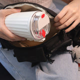 Maxbell Stainless Steel Insulated Travel Mug with Tea Infuser Reusable for Travel Black