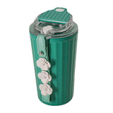 Maxbell Stainless Steel Insulated Travel Mug with Tea Infuser Reusable for Travel Green