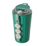 Maxbell Stainless Steel Insulated Travel Mug with Tea Infuser Reusable for Travel Green