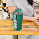 Maxbell Stainless Steel Insulated Travel Mug with Tea Infuser Reusable for Travel Green