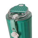 Maxbell Stainless Steel Insulated Travel Mug with Tea Infuser Reusable for Travel Green