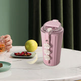 Maxbell Stainless Steel Insulated Travel Mug with Tea Infuser Reusable for Travel Pink