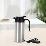Maxbell 750ml Stainless Steel Travel Car Kettle Heater Automatically Power Off 12V
