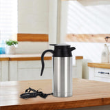 Maxbell 750ml Stainless Steel Travel Car Kettle Heater Automatically Power Off 12V