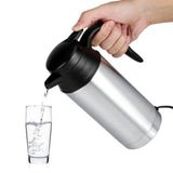 Maxbell 750ml Stainless Steel Travel Car Kettle Heater Automatically Power Off 12V