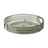 Maxbell Desktop Perfume Tray Rack Decorative Serving Tray Spice Rack for Decor 1 Tier Green