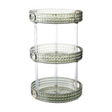 Maxbell Desktop Perfume Tray Rack Decorative Serving Tray Spice Rack for Decor 3 Tiers Green