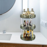 Maxbell Desktop Perfume Tray Rack Decorative Serving Tray Spice Rack for Decor 3 Tiers Green