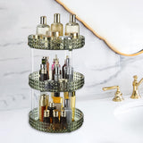 Maxbell Desktop Perfume Tray Rack Decorative Serving Tray Spice Rack for Decor 3 Tiers Green