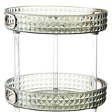 Maxbell Desktop Perfume Tray Rack Decorative Serving Tray Spice Rack for Decor 3 Tiers Green