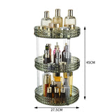 Maxbell Desktop Perfume Tray Rack Decorative Serving Tray Spice Rack for Decor 3 Tiers Green