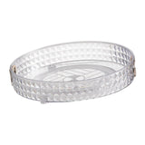 Maxbell Desktop Perfume Tray Rack Decorative Serving Tray Spice Rack for Decor 1 Tier Clear