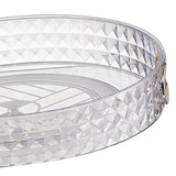 Maxbell Desktop Perfume Tray Rack Decorative Serving Tray Spice Rack for Decor 1 Tier Clear