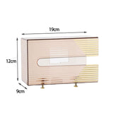 Maxbell Tissue Dispenser Box Rectangular Wall Mount for Office Pink