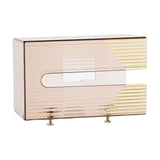Maxbell Tissue Dispenser Box Rectangular Wall Mount for Office Pink
