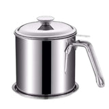 Maxbell Oil Filter Pot 44oz Cooking Oil Storage for Restaurant BBQ