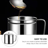 Maxbell Oil Filter Pot 44oz Cooking Oil Storage for Restaurant BBQ