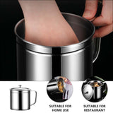 Maxbell Oil Filter Pot 44oz Cooking Oil Storage for Restaurant BBQ