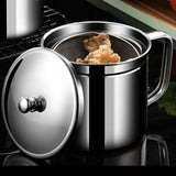 Maxbell Oil Filter Pot 44oz Cooking Oil Storage for Restaurant BBQ