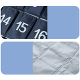 Maxbell Numbered Pocket Chart Over Door Hanging with 30 Pockets Durable for Closet