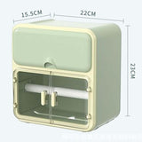 Maxbell Toilet Paper Holder Storage Box Shelf Roll Paper Holder Waterproof Bathroom Green