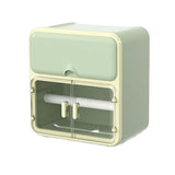 Maxbell Toilet Paper Holder Storage Box Shelf Roll Paper Holder Waterproof Bathroom Green