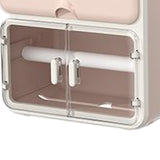 Maxbell Toilet Paper Holder Storage Box Shelf Roll Paper Holder Waterproof Bathroom Pink