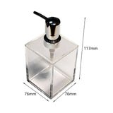 Maxbell Pump Soap Dispenser Empty Bottle Acrylic Leakproof for Hotel Countertop