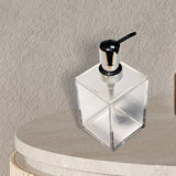 Maxbell Pump Soap Dispenser Empty Bottle Acrylic Leakproof for Hotel Countertop