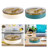 Maxbell Rotating Storage Box Fruit Plate Multipurpose Tray for Party Kitchen Home White