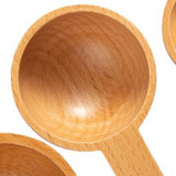 Maxbell Wood Measuring Spoons Multipurpose Bath Salt Spoon for Dining Kitchen Cafe