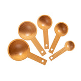 Maxbell Wood Measuring Spoons Multipurpose Bath Salt Spoon for Dining Kitchen Cafe