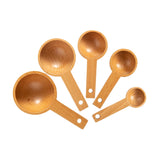 Maxbell Wood Measuring Spoons Multipurpose Bath Salt Spoon for Dining Kitchen Cafe