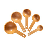 Maxbell Wood Measuring Spoons Multipurpose Bath Salt Spoon for Dining Kitchen Cafe