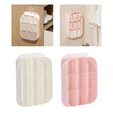 Maxbell Hanging Closet Organizer 9 Cell Portable Dividers for Belts Bra Socks White