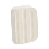 Maxbell Hanging Closet Organizer 9 Cell Portable Dividers for Belts Bra Socks White