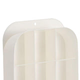 Maxbell Hanging Closet Organizer 9 Cell Portable Dividers for Belts Bra Socks White