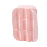 Maxbell Hanging Closet Organizer 9 Cell Portable Dividers for Belts Bra Socks PInk