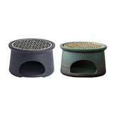 Maxbell Teapot Warmer Holder Tealight Holder Ceramic for Hotel Black