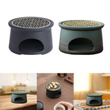 Maxbell Teapot Warmer Holder Tealight Holder Ceramic for Hotel Black