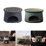 Maxbell Teapot Warmer Holder Tealight Holder Ceramic for Hotel Black