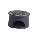 Maxbell Teapot Warmer Holder Tealight Holder Ceramic for Hotel Black
