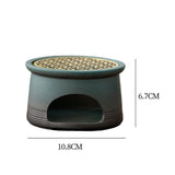 Maxbell Teapot Warmer Holder Tealight Holder Ceramic for Hotel Blue
