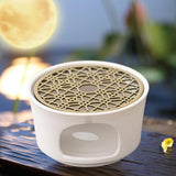 Maxbell Teaware Base Holder Ceramic Decoration for Restaurant Heatproof Dishes